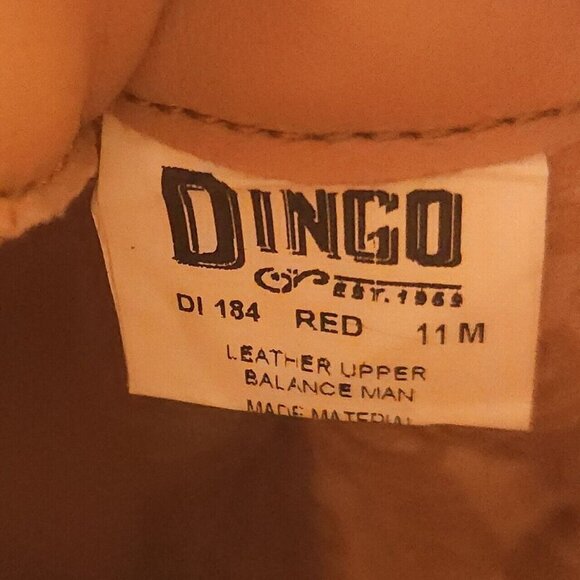 Dingo Bandida New Red Leather Western Boot 11 - Picture 6 of 7